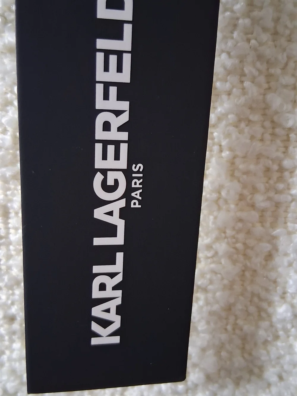 Karl Lagerfeld Gray Ribbed Knit Sweater Scarf